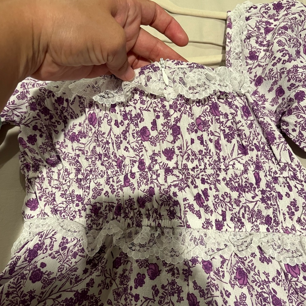 Floral Ruffle Mini Dress - Picture 10 of 10